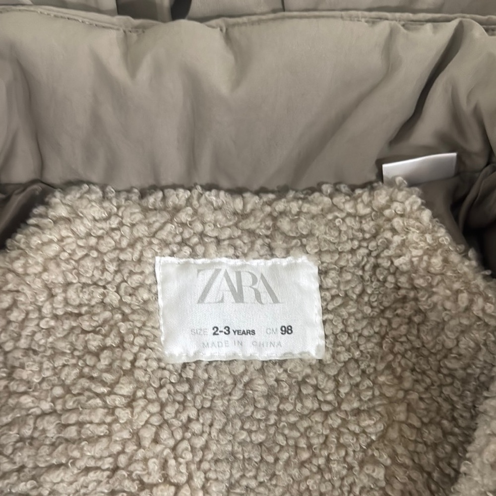Zara Kids Tan Sherpa Jacket